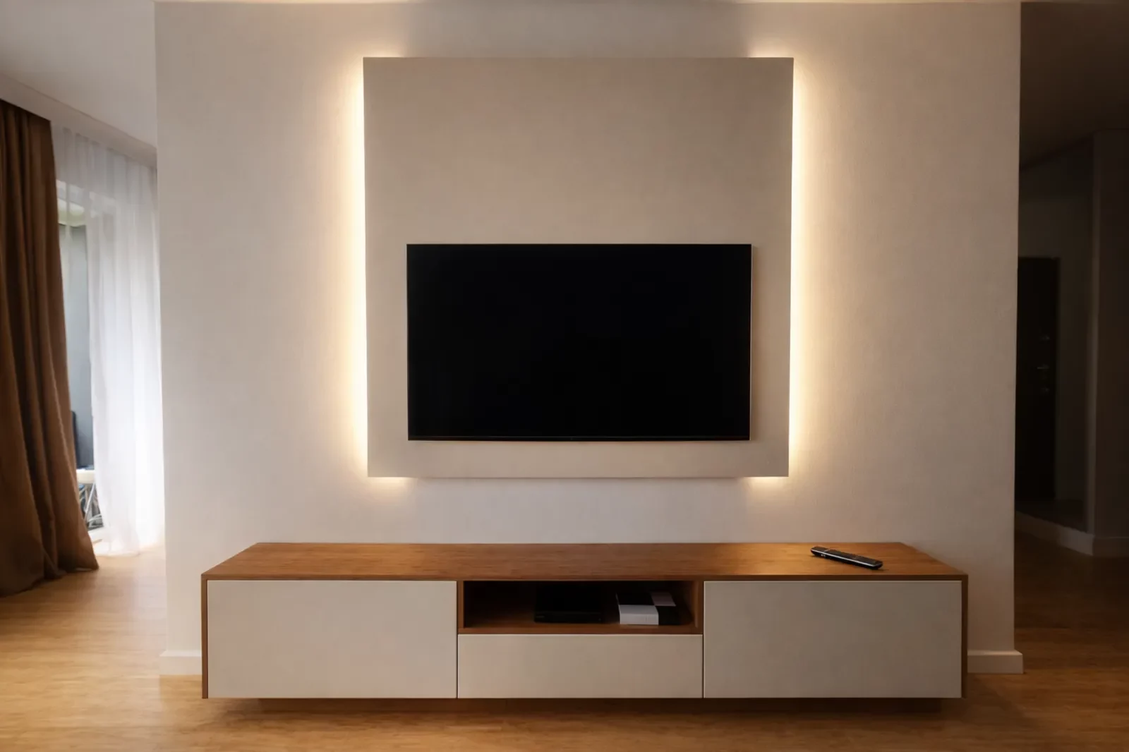 panel rtv led telewizor zblizenie