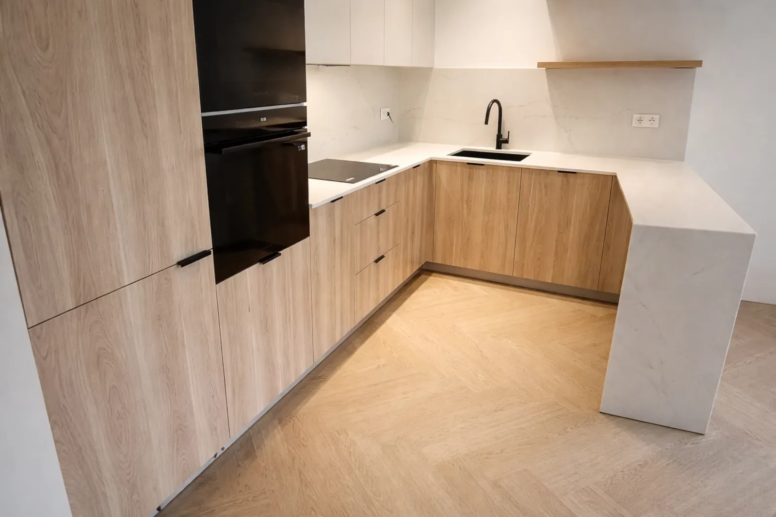 kuchnia na wymiar dab jasny nowoczesna 3