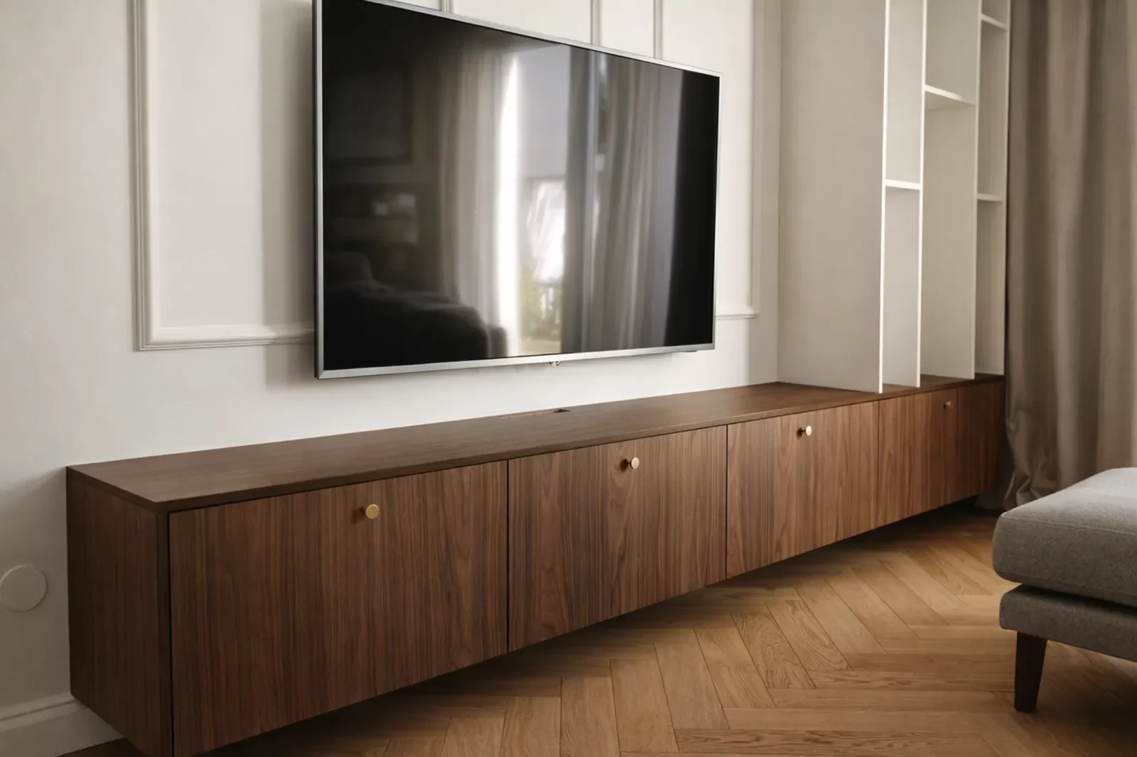 szafka rtv drewniana nowoczesny salon 3